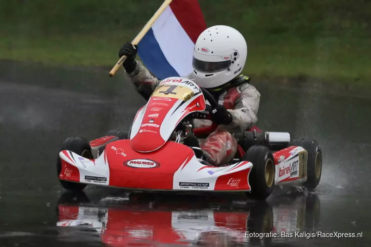 Donato Giovine (11) houdt hoofd koel en is Nederlands kampioen Mini Junior TM