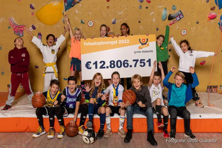 Verenigingen verpulveren Grote Clubactie record: € 12.8 miljoen. 38 verenigingen uit Alkmaar droegen bij aan dit succes.