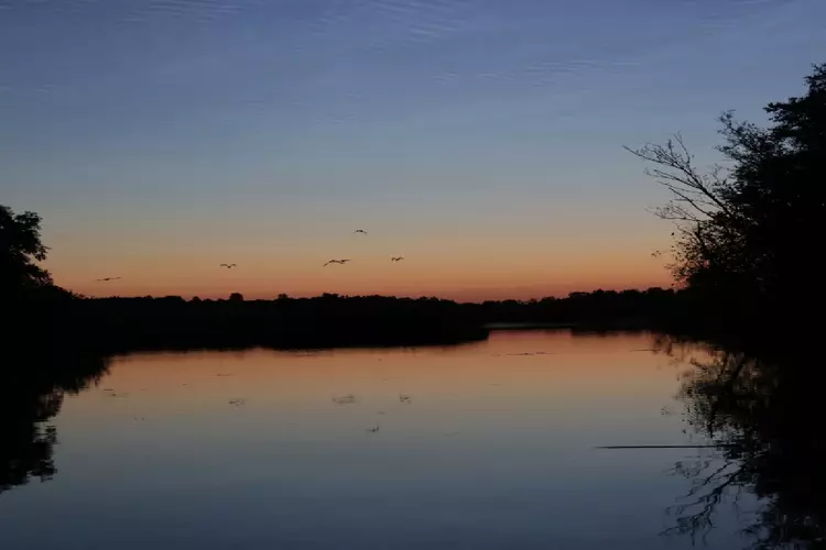 Midzomernacht: varen door de Eilandspolder