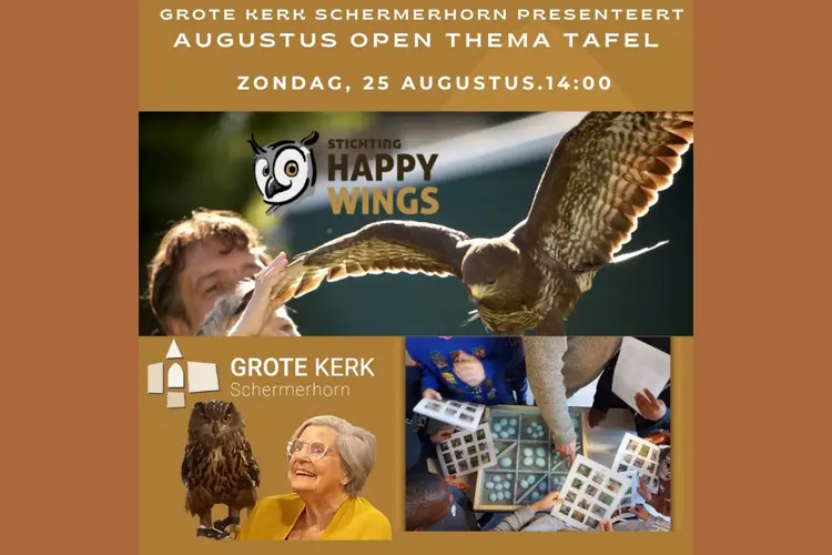 Open Thema Tafel met Stichting Happy Wings in Grote Kerk Schermerhorn