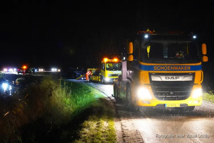 Gladde dijk in Grootschermer zorgt voor ongeluk