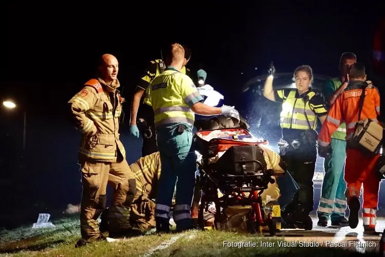 Vier mensen gewond na ernstig ongeval op de N244 in Zuidschermer