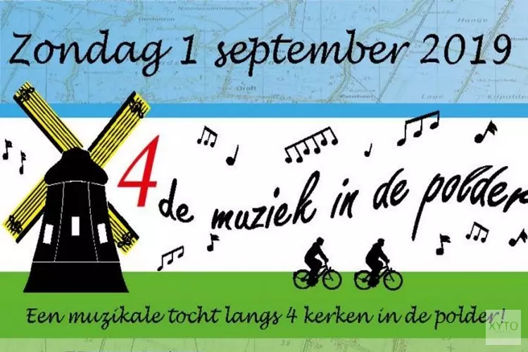 Nieuw: 4de Muziek in de Polder, een muzikale fietstocht langs de kerken in de polder